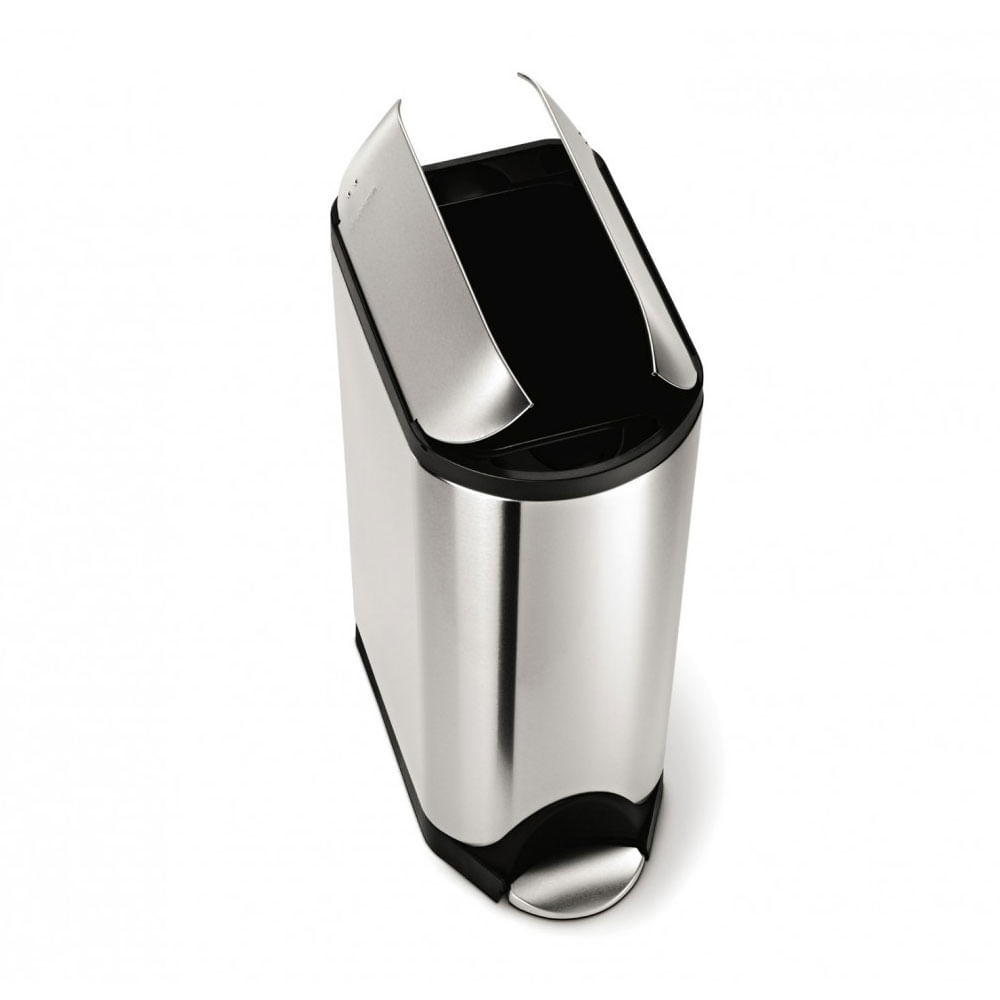 Lixeira Butterfly 45 Litros Em A O Inox Simplehuman Sh137ai Doural Lixeira Butterfly 45 Litros Em A O Inox Simplehuman Sh137ai Doural