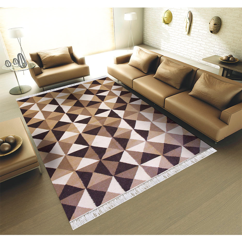 Tapete Indiano Kilim Geo 2 00×2 50 Desenho 1 Marrom Bege Doural Tapete Indiano Kilim Geo 2 00×2 50 Desenho 1 Marrom Bege Doural