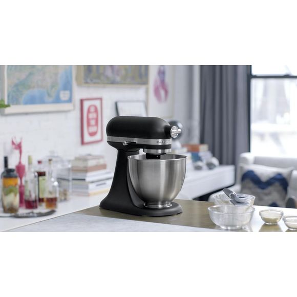Mini-Batedeira-Stand-Mixer-Artisan-Matte-Black-110v