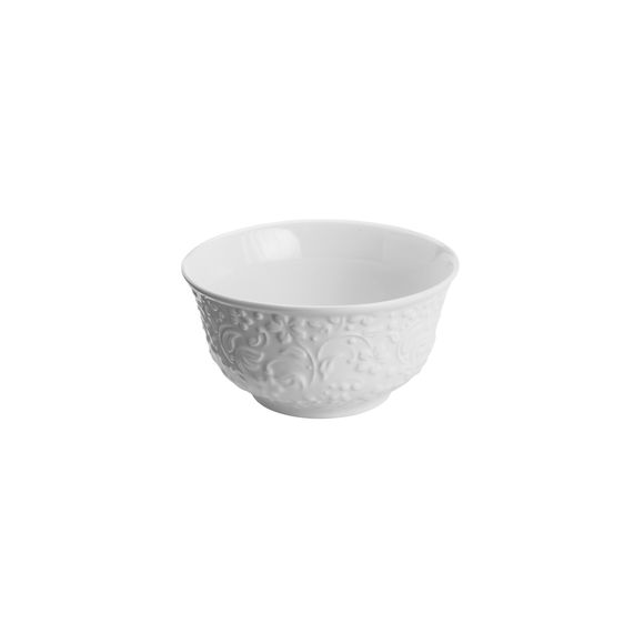 Bowl-Porcelana-New-Bone-China-Flowers-Branco-12Cm-Lyor